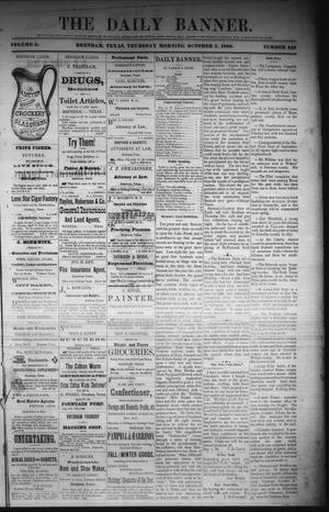 The Daily Banner. (Brenham, Tex.), Vol. 5, No. 247, Ed. 1 Thursday, October 7, 1880