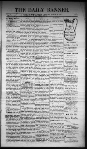 The Daily Banner. (Brenham, Tex.), Vol. 4, No. 75, Ed. 1 Friday, March 28, 1879