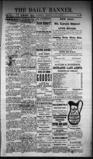 The Daily Banner. (Brenham, Tex.), Vol. 4, No. 166, Ed. 1 Saturday, July 12, 1879