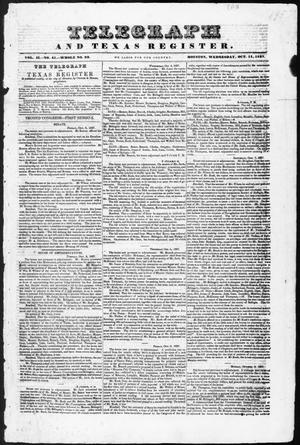 Telegraph and Texas Register (Houston, Tex.), Vol. 2, No. 41, Ed. 1, Wednesday, October 11, 1837
