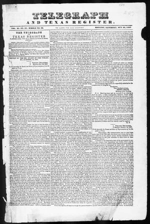 Primary view of Telegraph and Texas Register (Houston, Tex.), Vol. 2, No. 44, Ed. 1, Saturday, October 21, 1837
