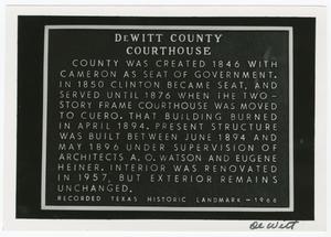 [DeWitt County Courthouse Photograph #5]