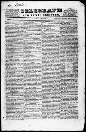 Primary view of object titled 'Telegraph and Texas Register (Houston, Tex.), Vol. 3, No. 27, Ed. 1, Wednesday, May 16, 1838'.