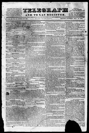 Telegraph and Texas Register (Houston, Tex.), Vol. 3, No. 27, Ed. 1, Saturday, May 19, 1838