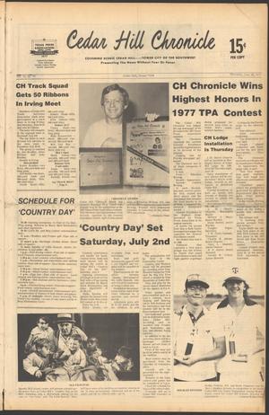Primary view of object titled 'Cedar Hill Chronicle (Cedar Hill, Tex.), Vol. 13, No. 45, Ed. 1 Thursday, June 30, 1977'.