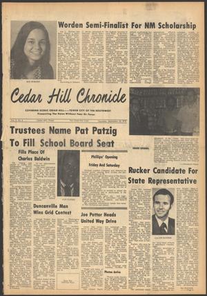 Cedar Hill Chronicle (Cedar Hill, Tex.), Vol. 9, No. 4, Ed. 1 Thursday, September 20, 1973