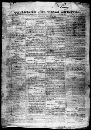 Telegraph and Texas Register (Houston, Tex.), Vol. 4, No. 33, Ed. 1, Wednesday, January 30, 1839