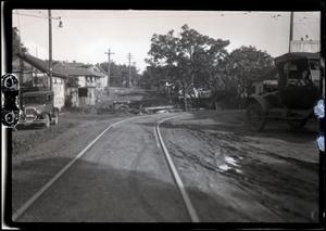 Primary view of object titled '[Photograph of Railroad Tracks]'.