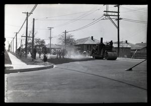 [Photograph of a Street Paving Crew]