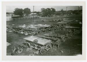 Primary view of object titled '[Photograph of Wagons]'.