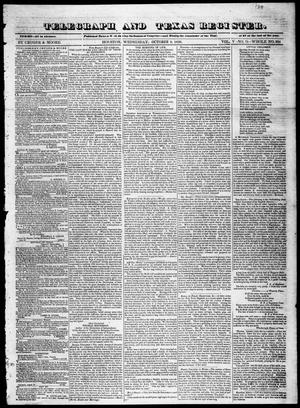 Telegraph and Texas Register (Houston, Tex.), Vol. 5, No. 11, Ed. 1, Wednesday, October 2, 1839