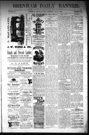Brenham Daily Banner. (Brenham, Tex.), Vol. 9, No. 173, Ed. 1 Sunday, July 6, 1884