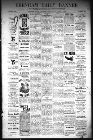 Brenham Daily Banner. (Brenham, Tex.), Vol. 8, No. 287, Ed. 1 Saturday, December 1, 1883