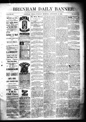 Brenham Daily Banner. (Brenham, Tex.), Vol. 11, No. 132, Ed. 1 Tuesday, September 28, 1886