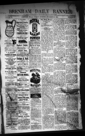 Primary view of object titled 'Brenham Daily Banner. (Brenham, Tex.), Vol. 9, No. 317, Ed. 1 Tuesday, December 23, 1884'.
