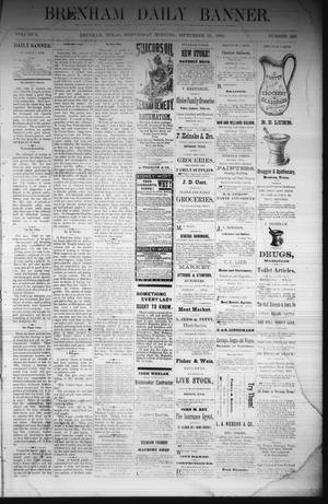 Brenham Daily Banner. (Brenham, Tex.), Vol. 6, No. 226, Ed. 1 Wednesday, September 21, 1881