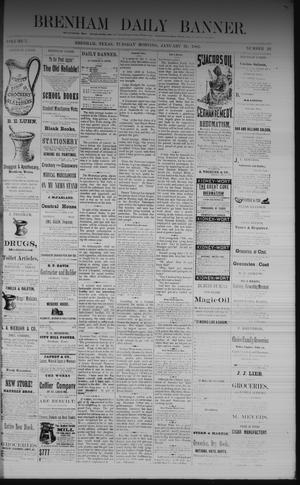 Primary view of object titled 'Brenham Daily Banner. (Brenham, Tex.), Vol. 7, No. 26, Ed. 1 Tuesday, January 31, 1882'.