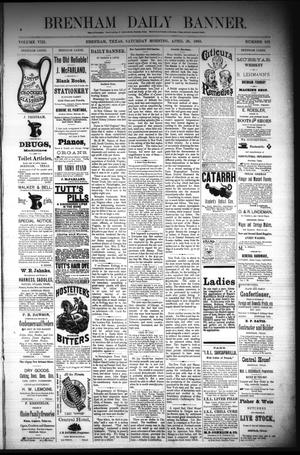 Brenham Daily Banner. (Brenham, Tex.), Vol. 8, No. 101, Ed. 1 Saturday, April 28, 1883