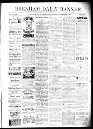Brenham Daily Banner. (Brenham, Tex.), Vol. 11, No. 40, Ed. 1 Wednesday, February 17, 1886