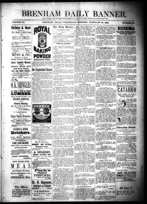 Brenham Daily Banner. (Brenham, Tex.), Vol. 11, No. 46, Ed. 1 Wednesday, February 24, 1886