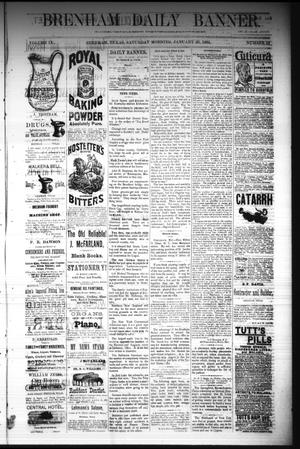 Brenham Daily Banner. (Brenham, Tex.), Vol. 9, No. 22, Ed. 1 Saturday, January 26, 1884