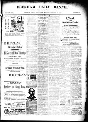 Brenham Daily Banner. (Brenham, Tex.), Vol. 17, No. 181, Ed. 1 Saturday, October 29, 1892