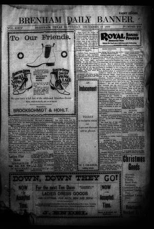 Brenham Daily Banner. (Brenham, Tex.), Vol. 24, No. 308, Ed. 1 Saturday, December 16, 1899