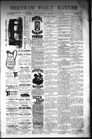 Brenham Daily Banner. (Brenham, Tex.), Vol. 9, No. 192, Ed. 1 Wednesday, July 30, 1884