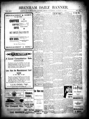 Brenham Daily Banner. (Brenham, Tex.), Vol. 25, No. 249, Ed. 1 Saturday, October 27, 1900