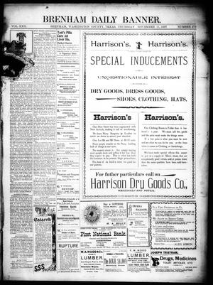 Brenham Daily Banner. (Brenham, Tex.), Vol. 22, No. 275, Ed. 1 Thursday, November 11, 1897