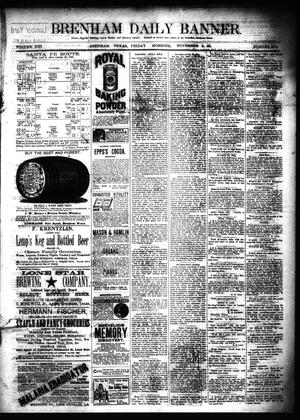 Brenham Daily Banner. (Brenham, Tex.), Vol. 13, No. 254, Ed. 1 Friday, November 9, 1888
