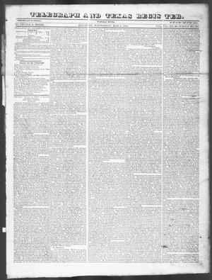 Primary view of object titled 'Telegraph and Texas Register (Houston, Tex.), Vol. 7, No. 20, Ed. 1, Wednesday, May 4, 1842'.