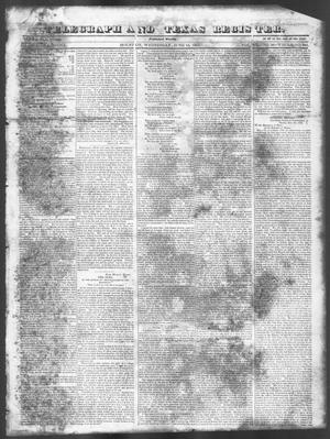 Primary view of object titled 'Telegraph and Texas Register (Houston, Tex.), Vol. 7, No. 26, Ed. 1, Wednesday, June 15, 1842'.