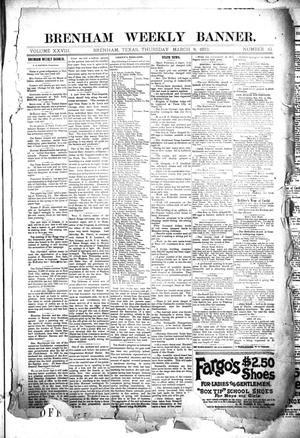 Brenham Daily Banner. (Brenham, Tex.), Vol. 28, No. 10, Ed. 1 Thursday, March 9, 1893