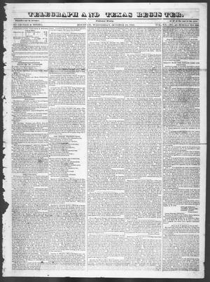 Telegraph and Texas Register (Houston, Tex.), Vol. 7, No. 43, Ed. 1, Wednesday, October 12, 1842