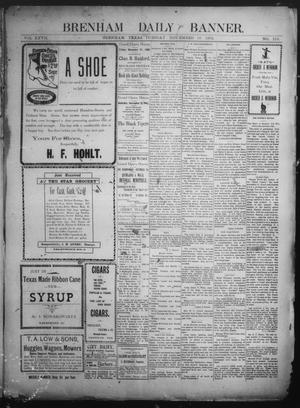 Brenham Daily Banner. (Brenham, Tex.), Vol. 27, No. 215, Ed. 1 Tuesday, November 18, 1902