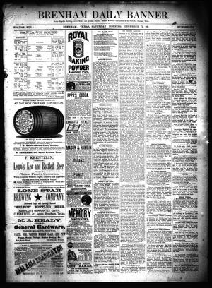 Brenham Daily Banner. (Brenham, Tex.), Vol. 13, No. 273, Ed. 1 Saturday, December 1, 1888