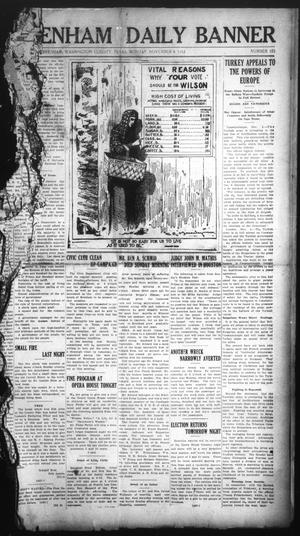 Brenham Daily Banner (Brenham, Tex.), Vol. 29, No. 183, Ed. 1 Monday, November 4, 1912
