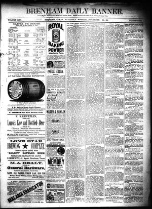 Brenham Daily Banner. (Brenham, Tex.), Vol. 13, No. 267, Ed. 1 Saturday, November 24, 1888