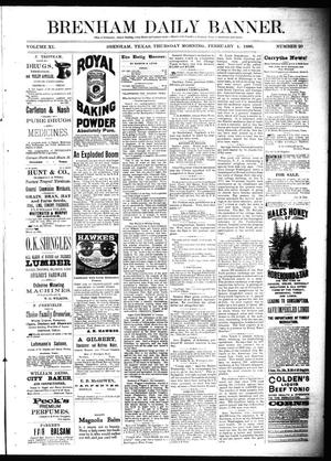Brenham Daily Banner. (Brenham, Tex.), Vol. 11, No. 29, Ed. 1 Thursday, February 4, 1886