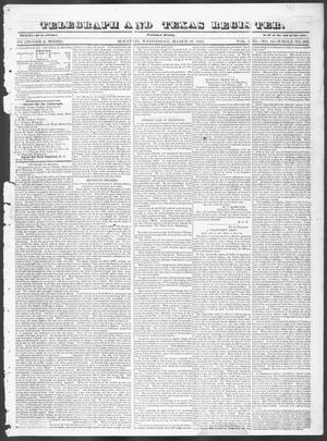 Telegraph and Texas Register (Houston, Tex.), Vol. 8, No. 15, Ed. 1, Wednesday, March 29, 1843
