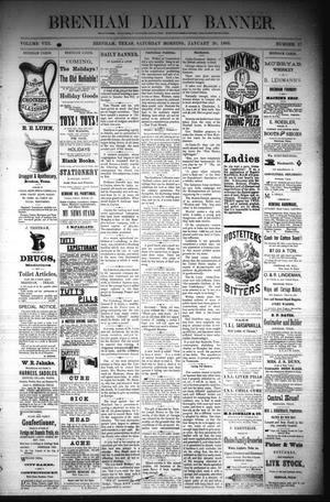 Brenham Daily Banner. (Brenham, Tex.), Vol. 8, No. 17, Ed. 1 Saturday, January 20, 1883