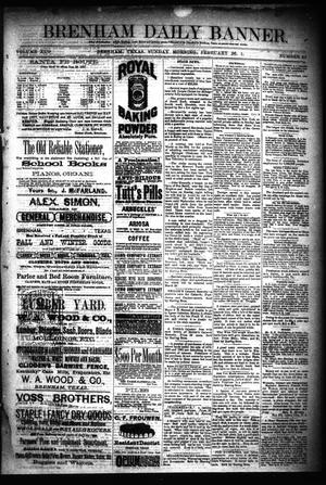 Brenham Daily Banner. (Brenham, Tex.), Vol. 13, No. 46, Ed. 1 Sunday, February 26, 1888