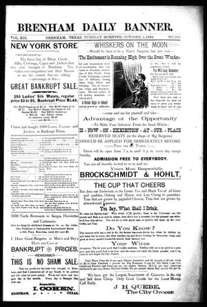 Brenham Daily Banner. (Brenham, Tex.), Vol. 19, No. 218, Ed. 1 Tuesday, October 2, 1894