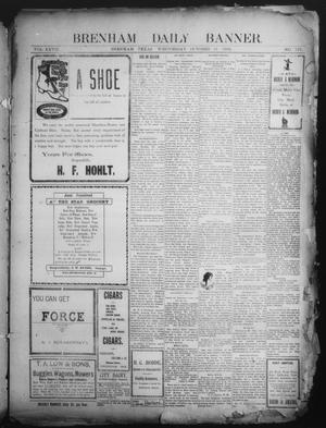 Primary view of object titled 'Brenham Daily Banner. (Brenham, Tex.), Vol. 27, No. 187, Ed. 1 Wednesday, October 15, 1902'.