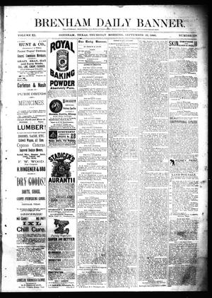 Brenham Daily Banner. (Brenham, Tex.), Vol. 11, No. 128, Ed. 1 Thursday, September 23, 1886