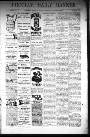 Brenham Daily Banner. (Brenham, Tex.), Vol. 9, No. 207, Ed. 1 Saturday, August 16, 1884