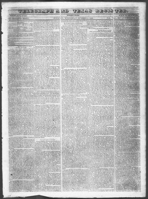 Telegraph and Texas Register (Houston, Tex.), Vol. 8, No. 42, Ed. 1, Wednesday, October 4, 1843