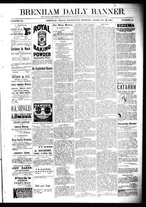 Brenham Daily Banner. (Brenham, Tex.), Vol. 11, No. 34, Ed. 1 Wednesday, February 10, 1886