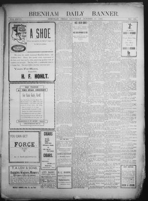 Primary view of object titled 'Brenham Daily Banner. (Brenham, Tex.), Vol. 27, No. 196, Ed. 1 Saturday, October 25, 1902'.